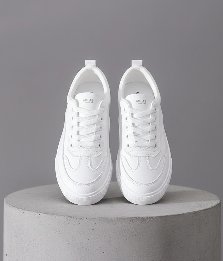 Round Toe Platform Sneakers