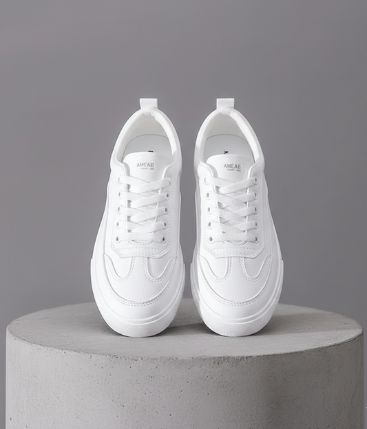 Round Toe Platform Sneakers