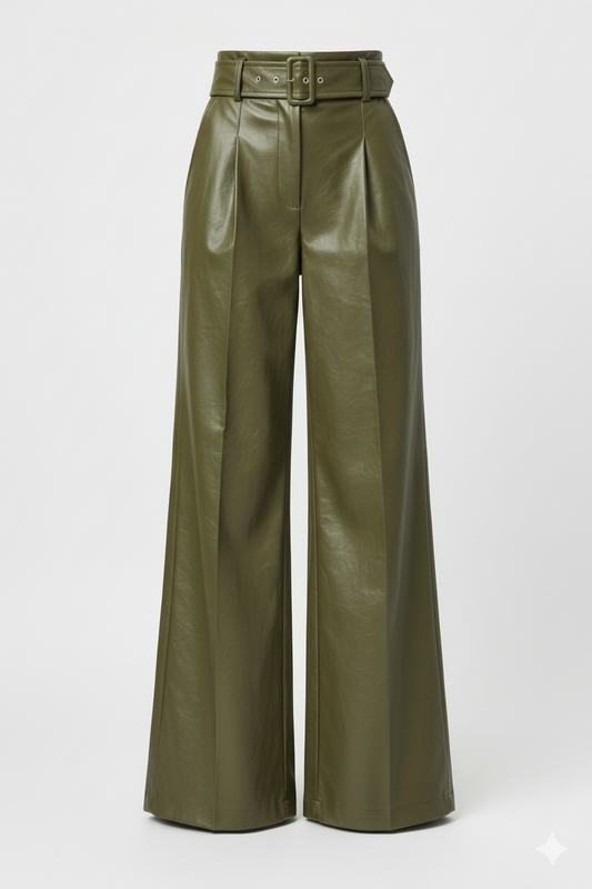 High Waist Wide Flare Pants