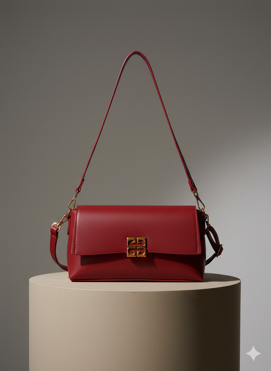 Leather Flap Crossbody Bag