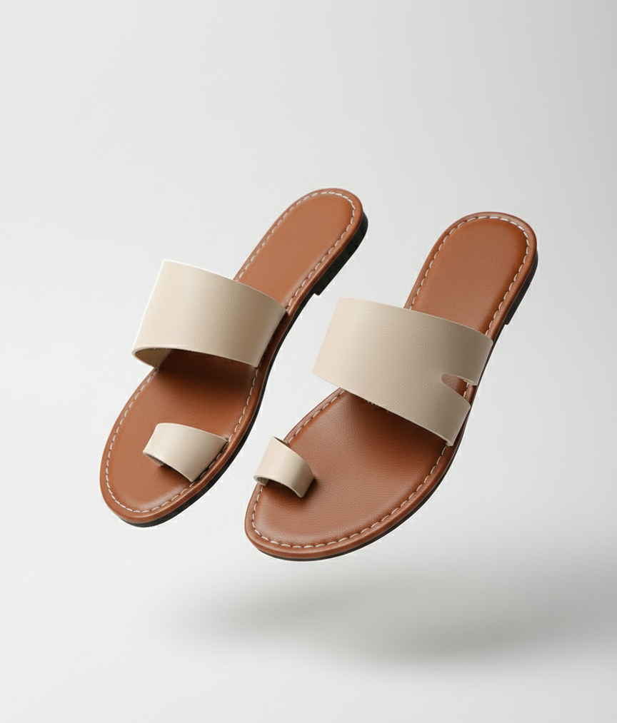 Toe Loop Flat Sandals