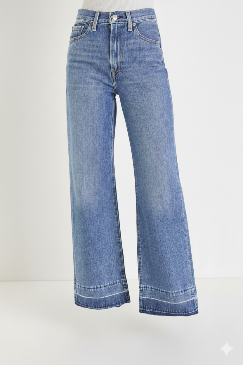 Wide Leg High Waist Jeans
