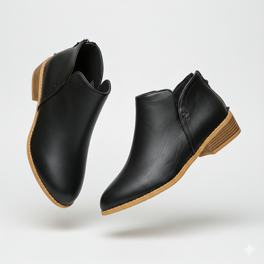 Classic Block Heel Ankle Boots