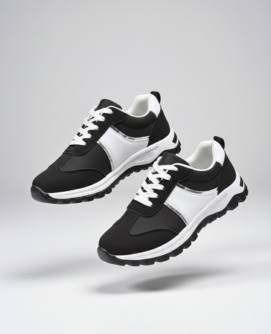 Contrast Lace Up Sneakers